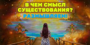 В чем смысл существования? Размышляем!